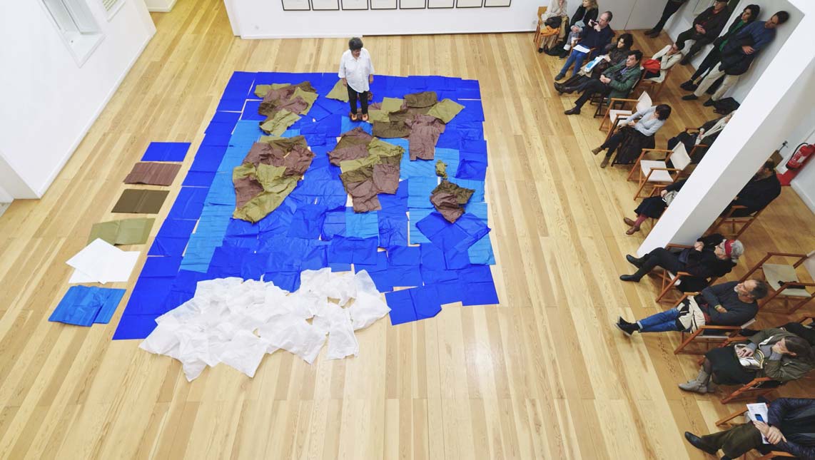 Luísa Cunha’s Mapa Mundi performance at Atelier-Museu Júlio Pomar