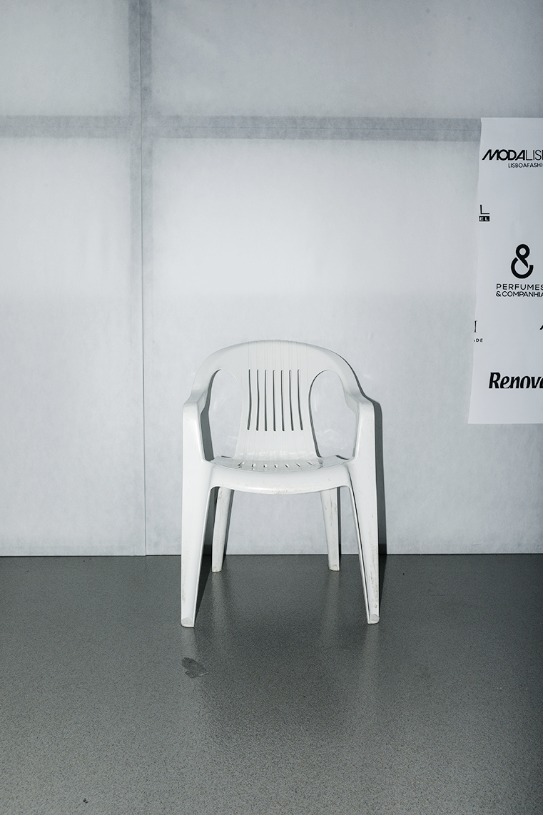 Lisbon Fashion Week in a plastic chair