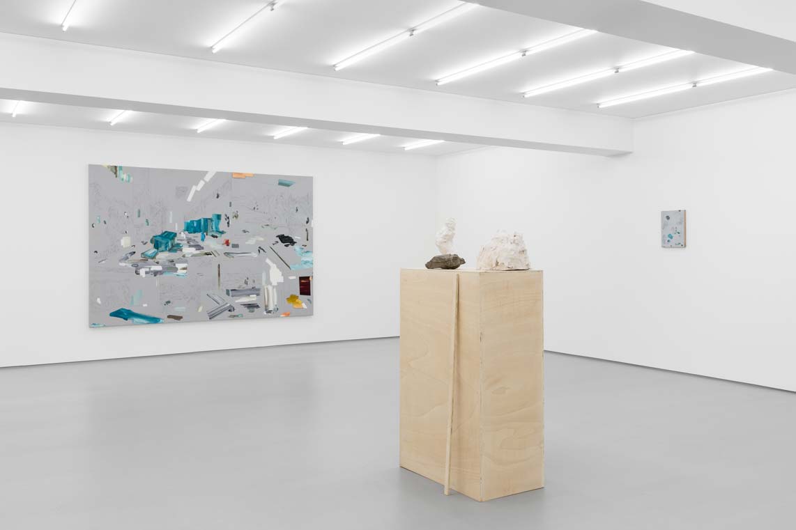 Três linhas, um canto vezes quatro. E uma paisagem. [Three lines, a corner times four. And a landscape.] – Susanne S. D. Themlitz at Galeria Vera Cortês