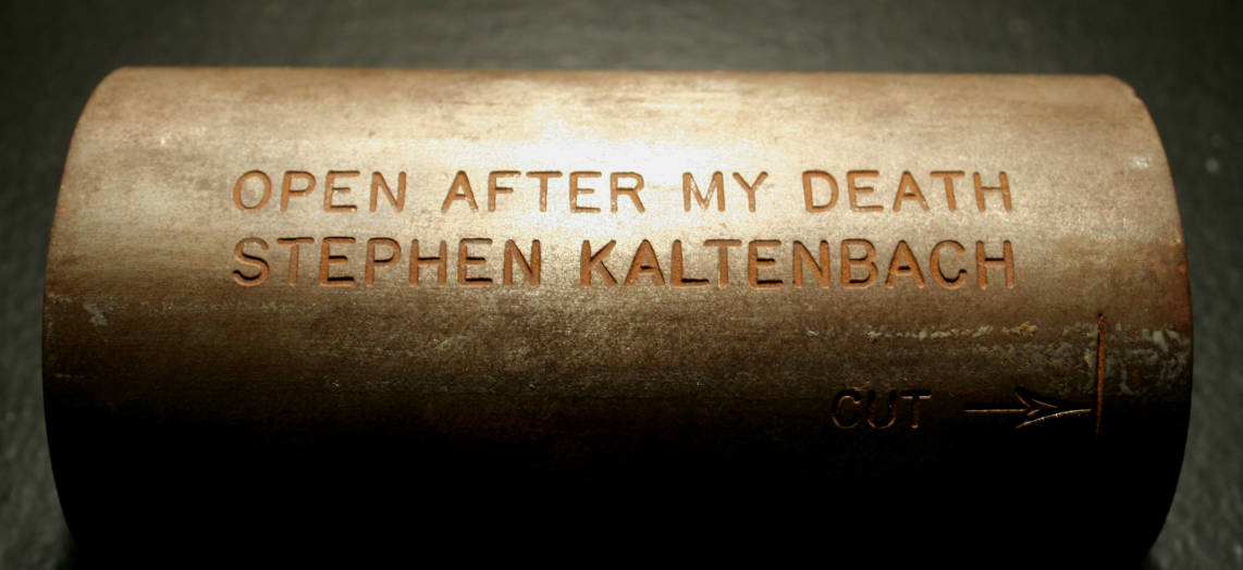 Stephen Kaltenbach, The Beginning and The End