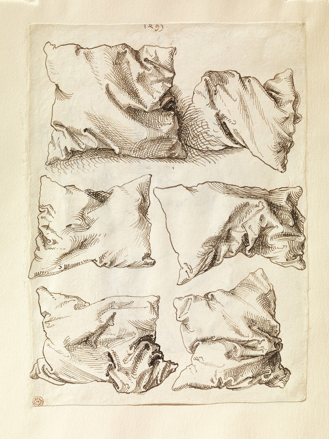Mixed media on paper #4 – Pillows? Yes, please.