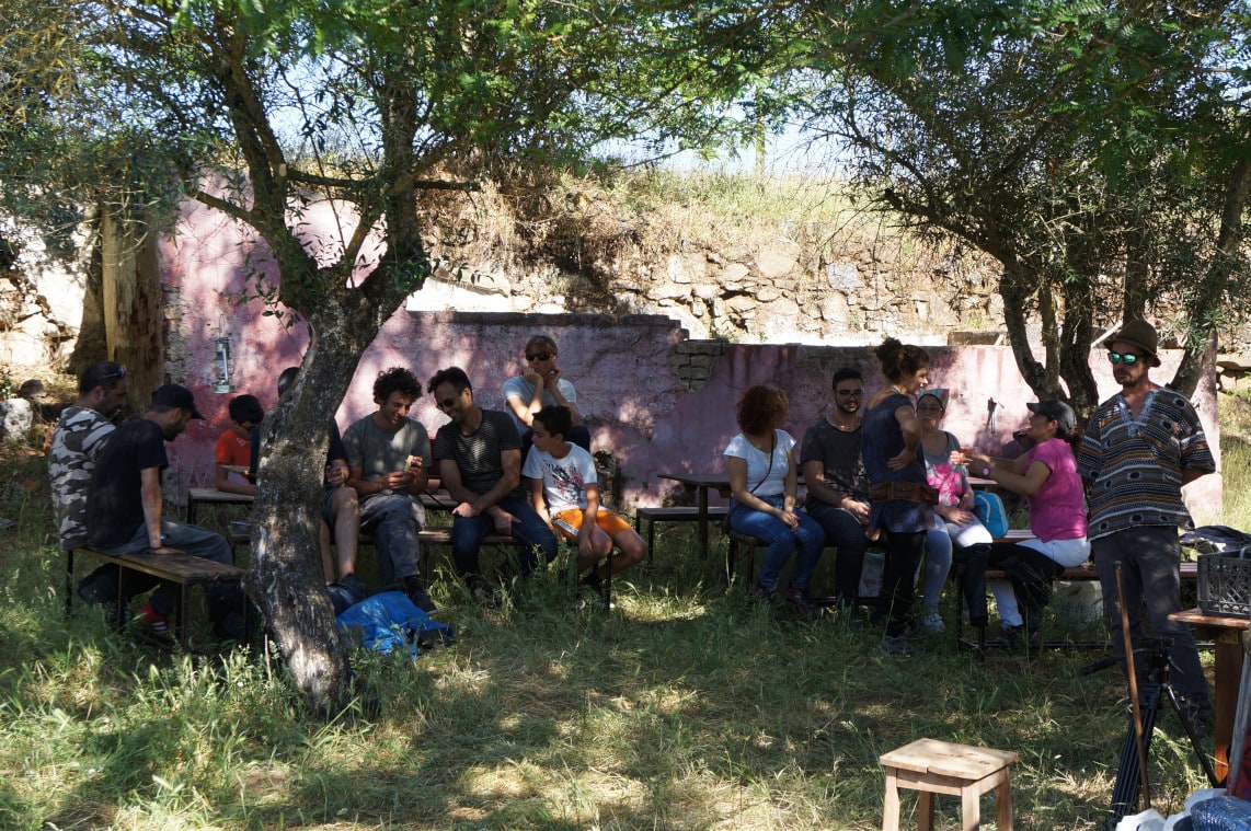 Oficinas do Convento and the work of the earth lighting up the city
