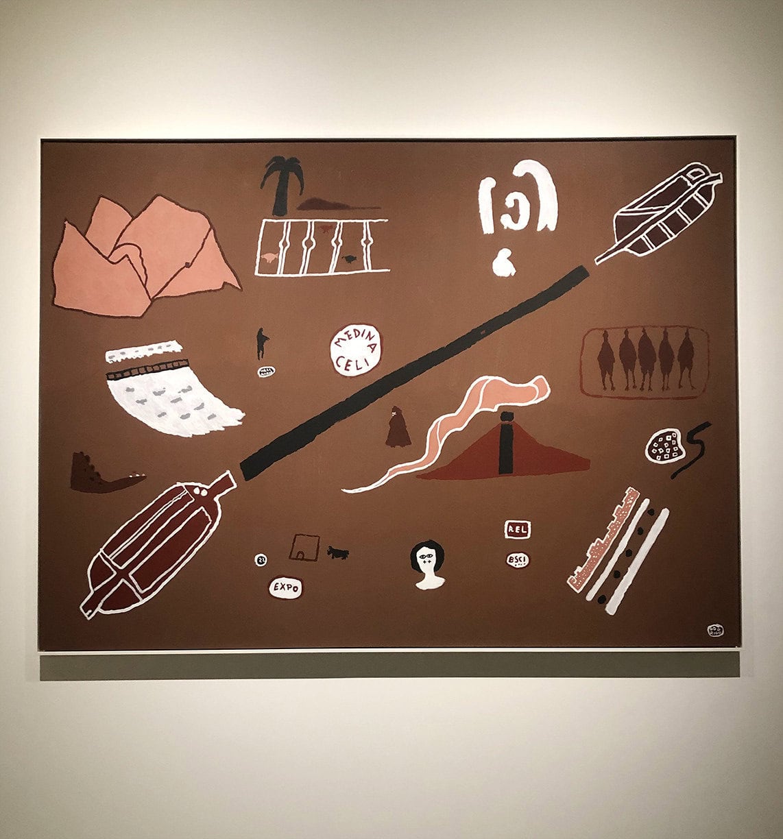 Mixed media on paper #6 – Itineraries and stops